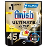 Kapsule do umývačky riadu Finish Ultimate Plus Lemon 45 ks