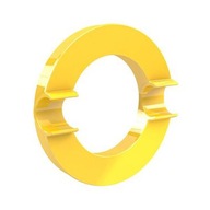 Magnet na tabule 90x90 XL žltý kruh Dahle