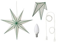 Závesná lampa IKEA STRALA hviezda 70 cm zelená Závesná lampa IKEA STRALA hviezda 70 cm zelená
