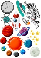 COSMOS ASTRONAUT Cake Wafer Sugar Print COSMOS ASTRONAUT Cake Wafer Sugar Print