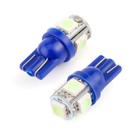 Blue Style T10 klinové 5-SMD xenónové LED žiarovky W Blue Style T10 klinové 5-SMD xenónové LED žiarovky W