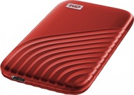 Prenosný disk WD My Passport SSD 1TB, červený