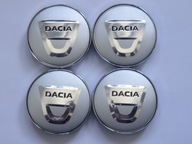 4x Stredové krytky Emblémy na ráfiky DACIA 60 mm, strieborné 4x Stredové krytky Emblémy na ráfiky DACIA 60 mm, strieborné
