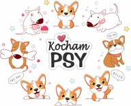 PSY NÁLEPY NA STENU PSI 50x100cm PSY2 PSY NÁLEPY NA STENU PSI 50x100cm PSY2
