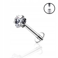 Titanium Labret so Zirkónovým SRDCOM 1,2/8/3 Titanium Labret so Zirkónovým SRDCOM 1,2/8/3