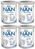 4x NAN 2 Optipro Plus upravené mlieko 800g 4x NAN 2 Optipro Plus upravené mlieko 800g