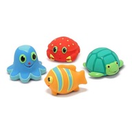 Gumové hračky do vane SEA CREATURES 4 kusy Gumové hračky do vane SEA CREATURES 4 kusy