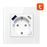 Avatto Smart WiFi USB nástenná zásuvka USB-C TUYA Avatto Smart WiFi USB nástenná zásuvka USB-C TUYA