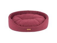 amiplay Oválna posteľ Montana XL Burgundy amiplay Oválna posteľ Montana XL Burgundy