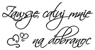 Samolepky na stenu s nápisom "Bozk na dobrú noc" 50 cm Samolepky na stenu s nápisom "Bozk na dobrú noc" 50 cm