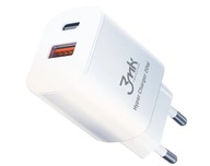 RÝCHLA USB/USB-C NABÍJAČKA - 3MK HYPER NABÍJAČKA 20W RÝCHLA USB/USB-C NABÍJAČKA - 3MK HYPER NABÍJAČKA 20W