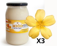 Repkový med - krémový 3x 1KG - Jemný Repkový med - krémový 3x 1KG - Jemný
