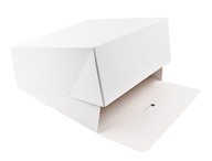 KARTÓNOVÁ KRABIČKA NA PEČENÉ TORTY 30x30x12,5 CM BIELA KARTÓNOVÁ KRABIČKA NA PEČENÉ TORTY 30x30x12,5 CM BIELA