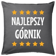 NAJLEPŠÍ BANÍK vankúšik 50x50 darček NAJLEPŠÍ BANÍK vankúšik 50x50 darček