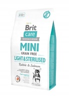 BRIT CARE MINI GRAIN FREE LIGHT / STERILIZOVANÉ 7 kg BRIT CARE MINI GRAIN FREE LIGHT / STERILIZOVANÉ 7 kg