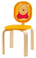 Drevená detská stolička Macko Pú Sevi