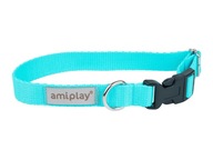 Nastaviteľný nylonový golier Amiplay Samba -XL Turquoise Nastaviteľný nylonový golier Amiplay Samba -XL Turquoise