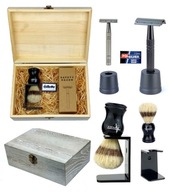 Sada na holenie Kefa na holenie Stojan Razor s žiletkami Sada na holenie Kefa na holenie Stojan Razor s žiletkami