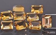 Citrín fazetovaný osemuholník 8x6 mm Citrín fazetovaný osemuholník 8x6 mm