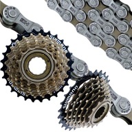 SHIMANO 7-SPEED FREESPEED + SADA REŤAZE SHIMANO 7-SPEED FREESPEED + SADA REŤAZE