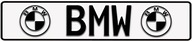 Tabuľa s vyrazeným logom BMW Tabuľa s vyrazeným logom BMW