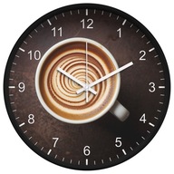 Tiché nástenné hodiny do kuchyne, kávové, čitateľné, 25 cm Tiché nástenné hodiny do kuchyne, kávové, čitateľné, 25 cm