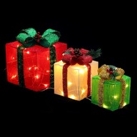Darčeková krabička Light String Vonkajšie vianočné ozdoby Darčeková krabička Light String Vonkajšie vianočné ozdoby