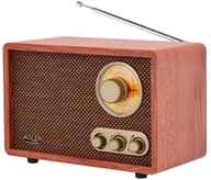 Štýlové drevené retro rádio Adler Bluetooth FM