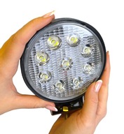 LED PRACOVNÁ LAMPA 9 LED HALOGÉN 27W 12-24V CE SCHVÁLENIE KRUHOVÝ TRAKTOR LED PRACOVNÁ LAMPA 9 LED HALOGÉN 27W 12-24V CE SCHVÁLENIE KRUHOVÝ TRAKTOR