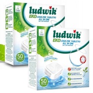 LUDWIK tablety do umývačky riadu Ekologická BIO EKO sada 2x50 ks / 100 ks