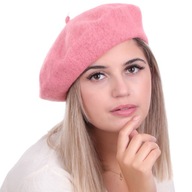 Dámska baretka vo francúzskom štýle, barbie ružová Dámska baretka vo francúzskom štýle, barbie ružová