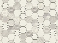 Umývateľné tapety šesťuholníky sivé sivé šesťuholníky