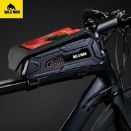 Puzdro/držiak na bicykel WILDMAN M90, taška na rám, čierna/čierna Puzdro/držiak na bicykel WILDMAN M90, taška na rám, čierna/čierna