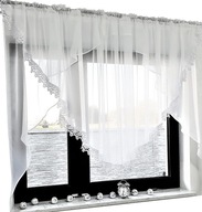ZÁCLONA OBLOUK 150X400 VOIL S GUIPURE ZÁCLONAMI ZÁCLONA OBLOUK 150X400 VOIL S GUIPURE ZÁCLONAMI