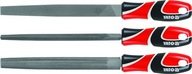 Kovové pilníky 250 mm, súprava 3 ks YATO Kovové pilníky 250 mm, súprava 3 ks YATO
