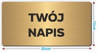 Tabuľka s vaším nápisom LOGO | Informačná tabuľa GOLD| UV tlač Tabuľka s vaším nápisom LOGO | Informačná tabuľa GOLD| UV tlač