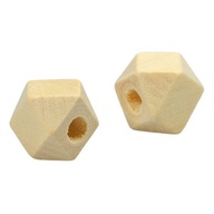 Drevené geometrické korálky DIAMANTY 8x8 10ks Drevené geometrické korálky DIAMANTY 8x8 10ks