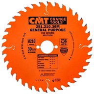 CMT Pílový kotúč na rezanie dreva 210x30mm 36 zubov
