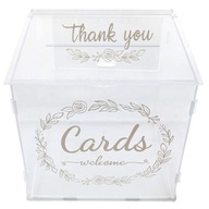 Krabička na svadobné oznámenia Priehľadné obálky