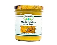 Multikvetový med s peľom 400g REAL! včela, prírodná Multikvetový med s peľom 400g REAL! včela, prírodná