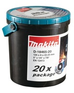 Oceľový brúsny kotúč 125mm Makita D-18465 X 20ks kovový pevný