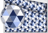 PLACHT 140x200 TROJUHOLNÍKY MODRÁ NAVY PLACHT 140x200 TROJUHOLNÍKY MODRÁ NAVY