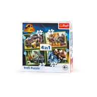 Puzzle 4v1 Nebezpečné dinosaury 34607 Puzzle 4v1 Nebezpečné dinosaury 34607