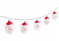 LED SVETELNÁ REŤAZ SVETLÁ NA VIANOČNÝ STROMČEK SANTA'S GARLAND 10 LED 1,6 M LED SVETELNÁ REŤAZ SVETLÁ NA VIANOČNÝ STROMČEK SANTA'S GARLAND 10 LED 1,6 M