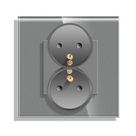 KONTAKTNÁ ELEKTRICKÁ ZÁSUVKA DVOJSKLO 16A KONTAKTNÁ ELEKTRICKÁ ZÁSUVKA DVOJSKLO 16A