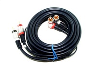 KÁBEL 2XRCA UHLOVÝ + OVLÁDANIE SUBWOOFERU 5m KÁBEL 2XRCA UHLOVÝ + OVLÁDANIE SUBWOOFERU 5m