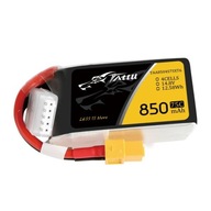 TATTU BATÉRIA LÍTIUM-POLYMÉROVÁ LIPO BATÉRIA 850MAH 14,8V 75C XT60 TATTU BATÉRIA LÍTIUM-POLYMÉROVÁ LIPO BATÉRIA 850MAH 14,8V 75C XT60