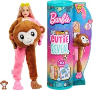 VIANOČNÝ DARČEK PRE DIEŤA Barbie Cutie Reveal Jungle Monkey HKR01