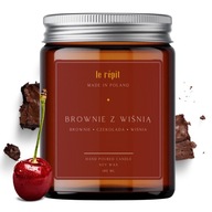 Sójová sviečka s vôňou BROWNIE WITH CHERRY, 180 ml Sójová sviečka s vôňou BROWNIE WITH CHERRY, 180 ml