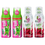 FruttaMax: 4 ochutené sirupy: 2x Guma a 2x Malina. FruttaMax: 4 ochutené sirupy: 2x Guma a 2x Malina.